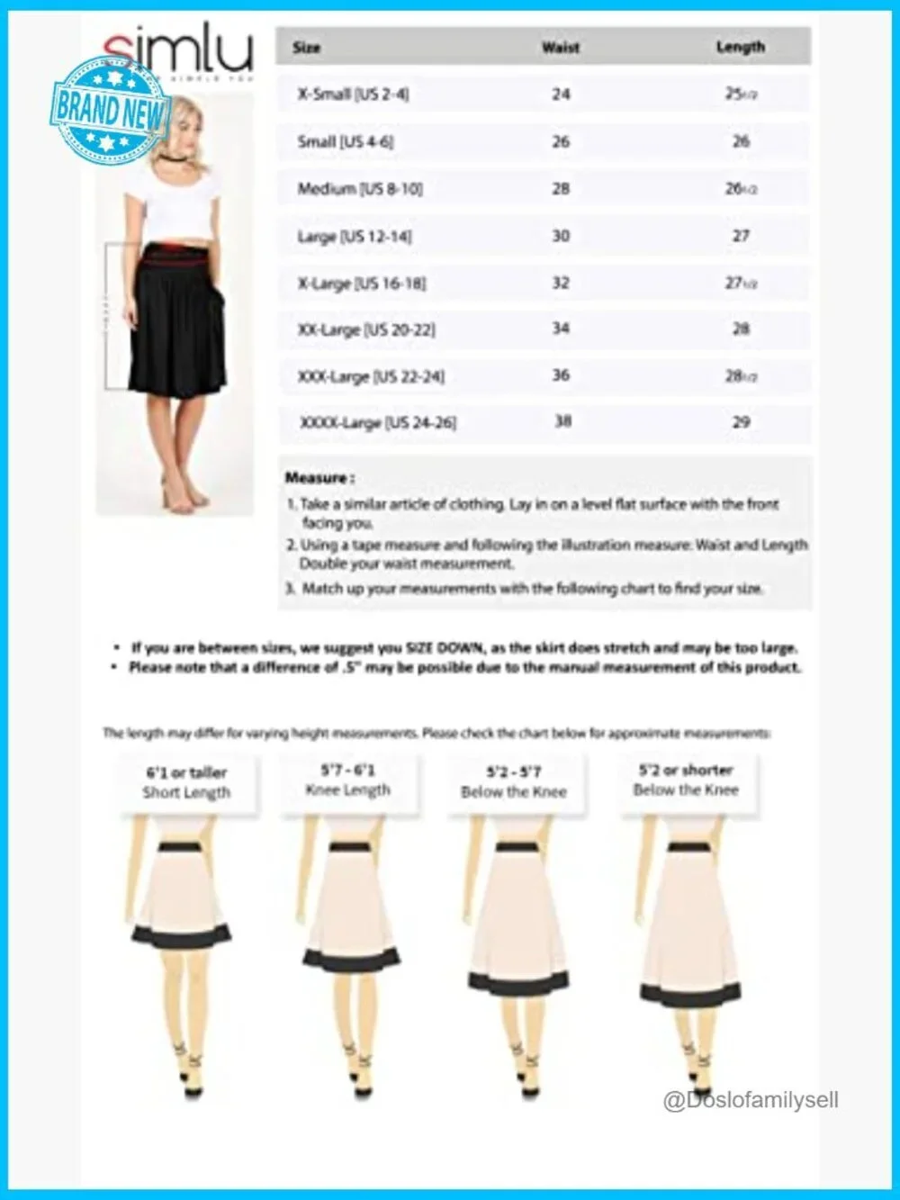 A-Line Midi Skirt with Pockets Stretch Jersey Pull On Ruched Waist